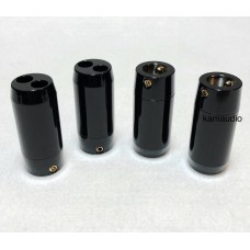 Aluminum Speaker Cable Splitter Black Color