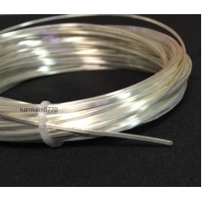 5N Solid core silver flat bare wire